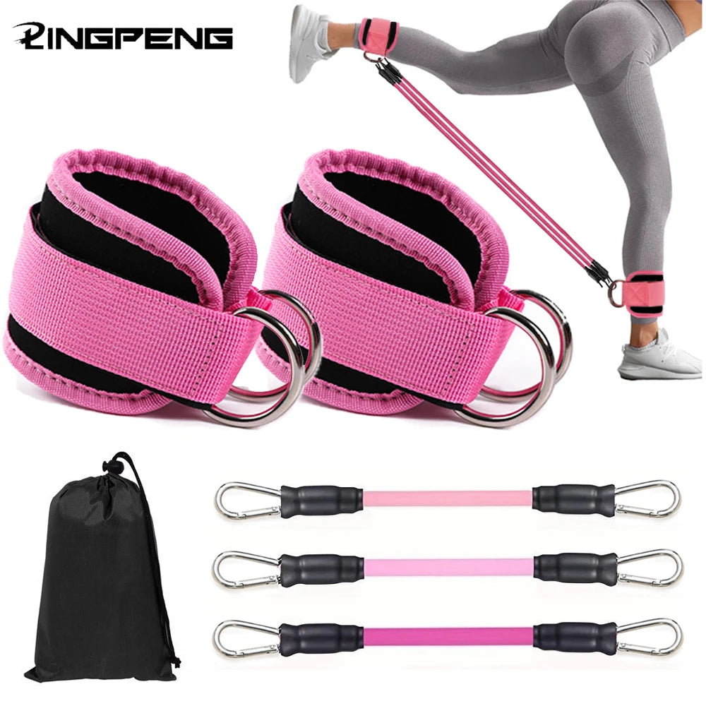 Versatile Ankle Straps & Resistance Bands Set