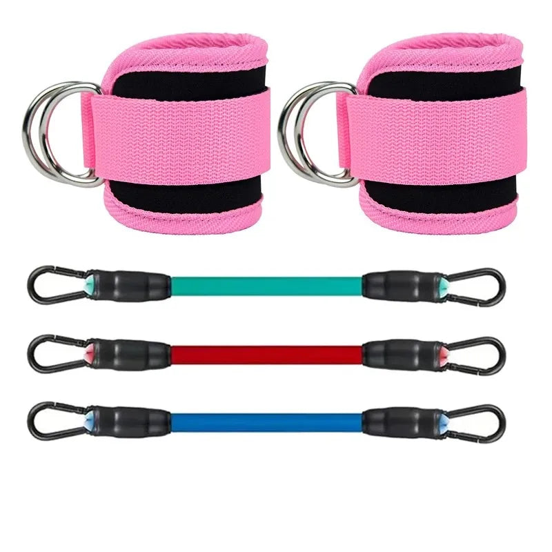 Versatile Ankle Straps & Resistance Bands Set
