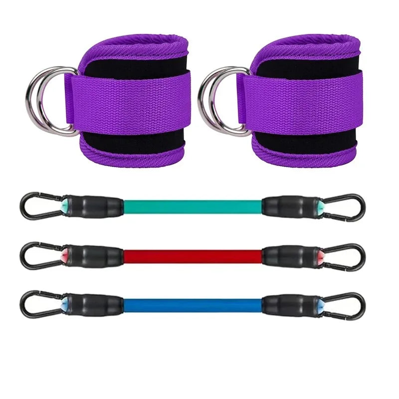 Versatile Ankle Straps & Resistance Bands Set