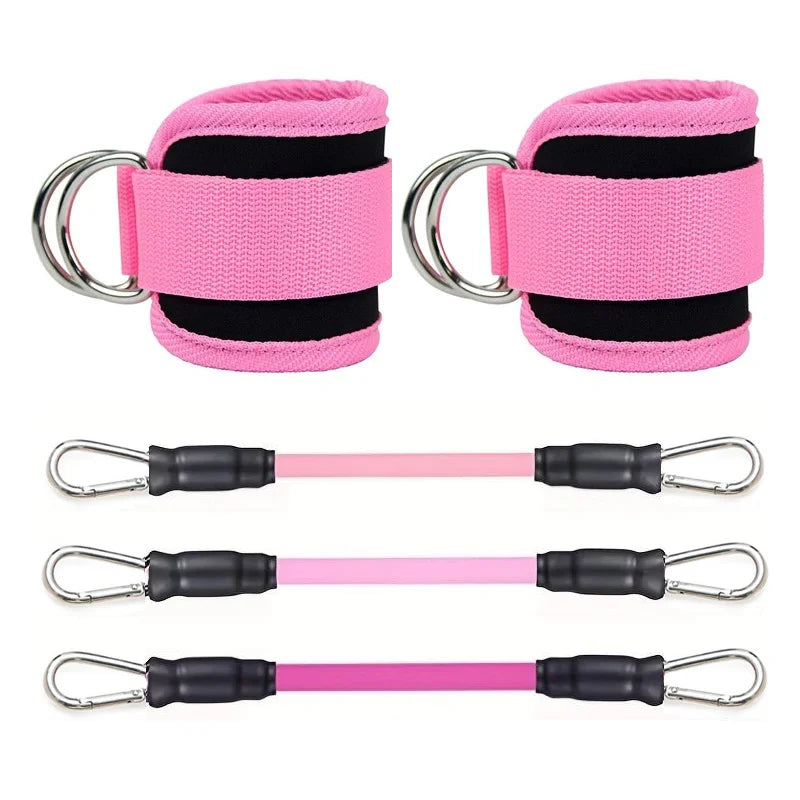 Versatile Ankle Straps & Resistance Bands Set